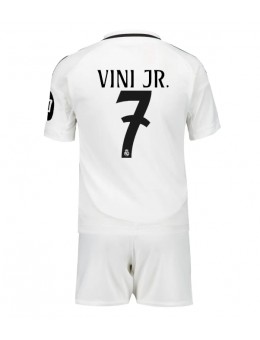 Real Madrid Vinicius Junior #7 Replika Hemmakläder Barn 2024-25 Kortärmad (+ byxor)